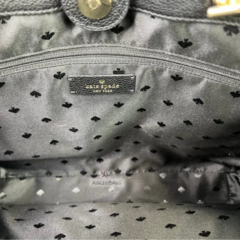 Kate Spade Infinite Large Triple Compartment Tote In Black